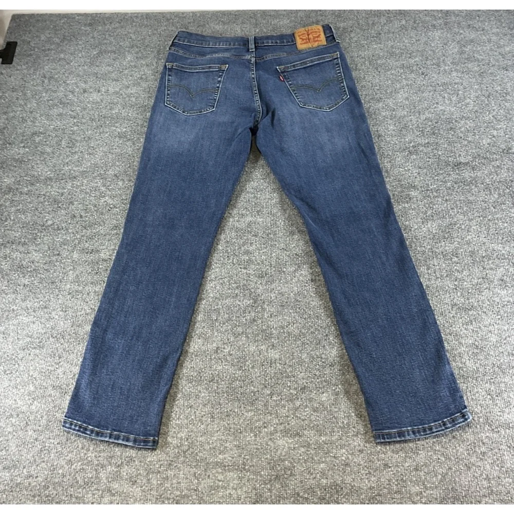 Levi's 511 Slim Fit Jeans Mens 34x30 Medium Wash Blue Denim Stretch Straight Pan